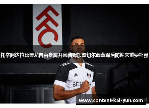 托辛阿达拉比奥尤自由身离开富勒姆加盟切尔西蓝军后防迎来重要补强 托辛阿达拉比奥尤自由身离开富勒姆加盟切尔西蓝军后防迎来重要补强